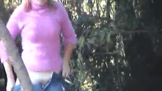 Girls pee outdoors hidden camera