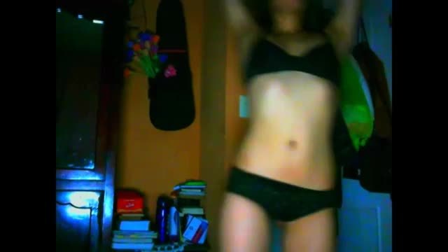 Sexy teen strip on cam